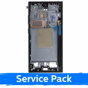 Vidurinio rėmo korpusas Samsung S928 S24 Ultra / titano juoda / (Service Pack)