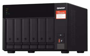 QNAP TVS-675 NAS Tower ZhaoXin KaiXian KX-6000 KX-U6580 8 GB DDR4 0 TB QuTS hero черный