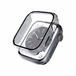 Crong Hybrid Watch Case apsauginis dėklas su integruotu stiklu, skirtas Apple Watch 41 mm, skaidrus