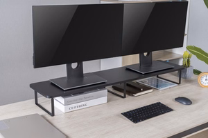 Gembird MS-TABLE2-01 monitoriaus laikiklis arba stovas Stalas Juoda