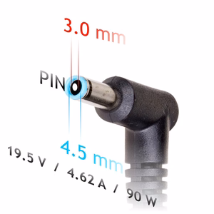 Akyga nešiojamojo kompiuterio maitinimo adapteris AK-ND-26 19.5V/4.62A 90W 4.5x3.0 mm + pin HP adapteris / keitiklis patalpoms juodas