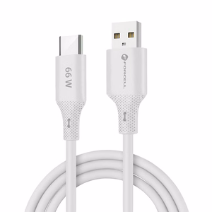 Кабель USB A to USB C Forcell F-Energy QC4.0 3A 66W Silicone 1 m C342 белый
