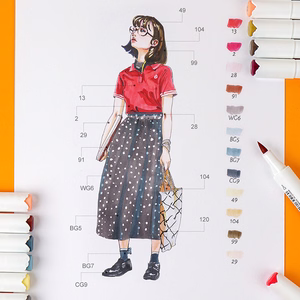 Double-sided Marker Pens ARRTX Oros, 80 Colours