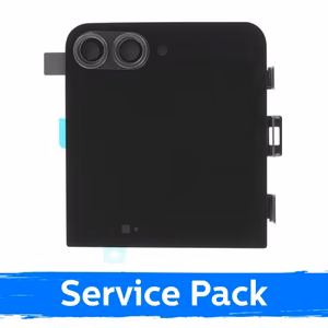 LCD Display Compatible Samsung F766 Z Flip7 (OUTER) with Frame / Jet Black / (Service Pack)