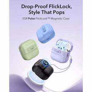 ESR Pulse HaloLock MagSafe Case for Apple AirPods 4 / 5 - purple