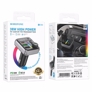 FM-модулятор Borofone BC50 PD20W+QC3.0