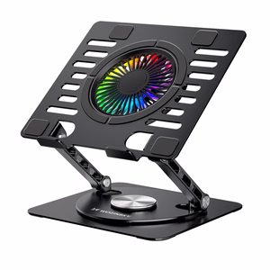 Wozinsky WDCX-X16-AS CoolBase RGB 360° Aušinimo Stovas Nešiojamajam Kompiuteriui ir Planšetei - Juodas