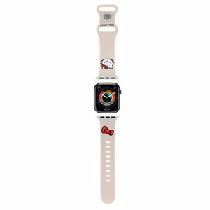 Hello Kitty силиконовый ремешок Kitty Head для Apple Watch 38/40/41мм - бежевый