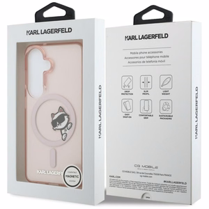 Karl Lagerfeld IML Peekaboo Choupette MagSafe Case for Samsung Galaxy S26 - Pink