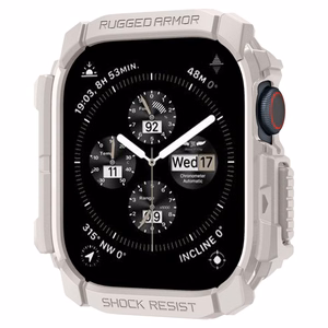 Spigen Rugged Armor ремешок для Apple Watch 10 46mm - бежевый