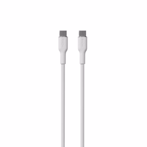 Силиконовый кабель Puro Soft USB-C USB-C 60W 1.5 м - белый