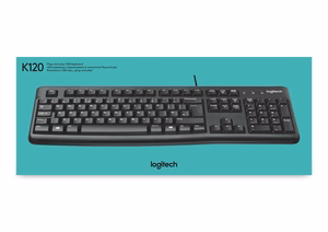 Logitech/LOGI K120 for Business laidinė USB klaviatūra, International (US), juoda OEM