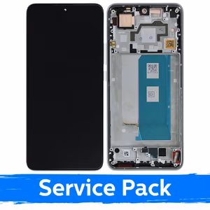 LCD display compatible with Xiaomi Poco F5 Pro 5G with frame / white / (service pack)