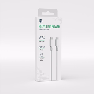 Forever recycling кабель USB-A - USB-C 1,5m 3A KR60-AC-00 белый