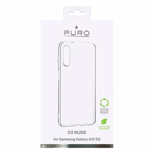Puro 0.3 Nude case for Samsung Galaxy A13 5G, environmentally friendly, clear