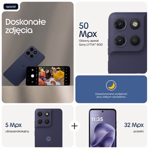 Motorola Moto G17 – смартфон, 17,1 см / 6,72 дюйма, Dual SIM, Android 15, USB Type-C, 4 ГБ/128 ГБ, 5200 мА·ч, фиолетовый