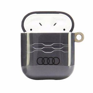 Audi IML geometrinis raštas dėklas AirPods 1 / 2 - pilkas