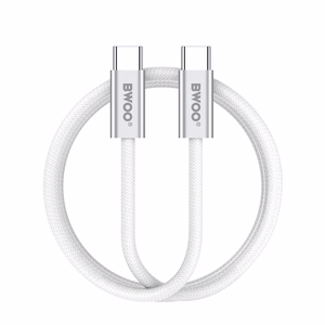 BWOO 240W плетеный кабель USB-C - USB-C BO-X317C-C 1m белый