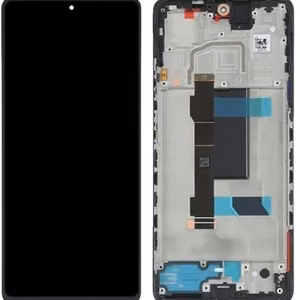 LCD ekranas Xiaomi Redmi Note 12 Pro 5G/Poco X5 Pro 5G su jutikliniu ekranu su rėmeliu Midnight Black originalus (aptarnavimo pakuotė)