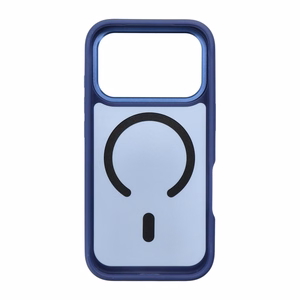 Case for iPhone 18 Pro / 17 Pro Forcell F-Protect Smoke Hybrid Premium compatible with MagSafe navy blue