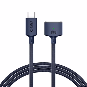 Tech-Protect MMC01 Ultraboost USB-C / USB-C MagSafe 3 140W 200cm laidas MacBook - tamsiai mėlynas