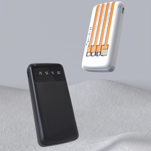 Dudao K6Pro universal powerbank 10000mAh with USB cable, USB Type C, Lightning black (K6Pro-black)