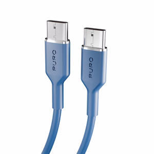 Кабель Puro ICON USB-C — USB-C 1.5м синий