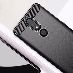 Anglies dėklas lankstus dangtelis TPU dėklas telefonui Nokia 2.4 juodas