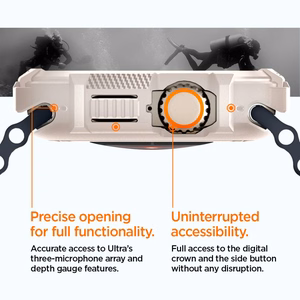 Spigen Rugged Armor dėklas Apple Watch Ultra 1 / 2 (49mm) - smėlio spalvos