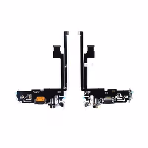 Charging Port Compatible with iPhone 12 Pro Max with flex / silver / HQ