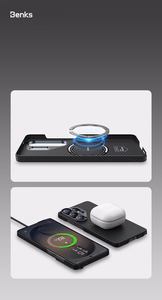 Benks Magnetic Armor Air Kevlar Чехол Metal Frame 600D (J050) для Samsung Galaxy S26 Ultra чёрный