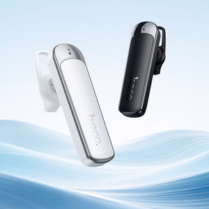Hoco E201 belaidė monofoninė ausinė su mikrofonu, ENC, Bluetooth 6.0, 130 mAh, juoda