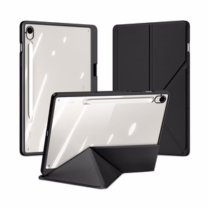 Dux Ducis Magi dėklas su styliaus laikikliu planšetiniam kompiuteriui Samsung Galaxy Tab S10 FE/S9/S9 FE - juodas