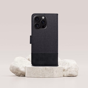 Dėklas telefonui (m) GOMMA Book HUAWEI P30 Lite - juodas (m)