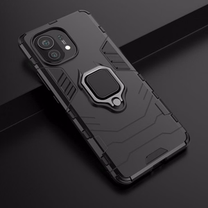 Telefono dėklas Ring Armor Xiaomi Mi 11 juodas