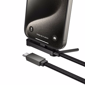 Кабель с креплением USB C на USB C PD 60W Hoco 1,2 m U150 Exquisite черный