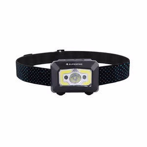 Superfire X30 žibintuvėlis ant galvos, 340 lm, USB, 5 režimai, 130 m