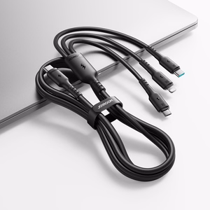 USB Laidas Joyroom S-A61 USB-C į USB-C/Lightning/MicroUSB 3.5A 1.2m juodas