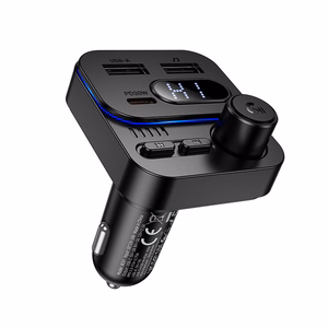 Borofone Transmitter FM BC61 Ocean MP3, Bluetooth - 2xUSB + Type C - PD 45W black