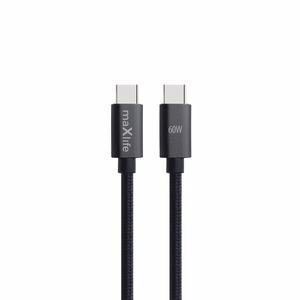 Maxlife MXUC-12 Кабель USB-C - USB-C 1,0 m 60W чёрный