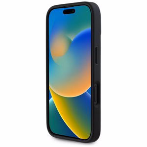 Karl Lagerfeld HC 3D guminis dvigubų galvų iPhone 16 dėklas - juodas