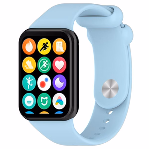 SILIKONINIS DIRŽELIS MI BAND 8 PRO /M8 PRO (4). ŠVIESIAI MĖLYNAS