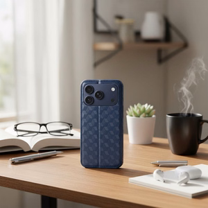 Чехол-книжка для iPhone 17 / 18 Cubic Book синий