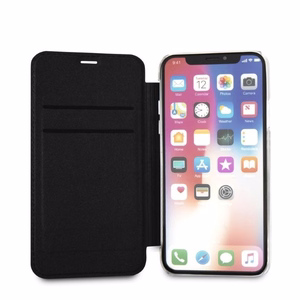 Karl Lagerfeld Signature Glitter Dėklas telefonui iPhone X/Xs - juodas