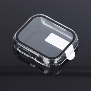 Bestsuit dėklas su hibridiniu stiklu Apple Watch serijai 7/8/9-45mm - skaidrus