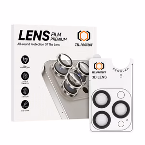 Tempered Glass Tel Protect 3D Lens on camera for iPhone 13 Pro/13 Pro Max black (lens 3 pieces)