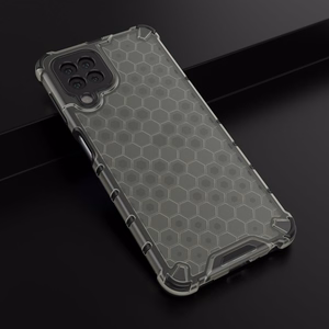 Honeycomb dėklas apsauginis su TPU buferiu Samsung Galaxy A22 4G juodas