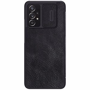 Nillkin Qin кожаный чехол-книжка для Samsung Galaxy A73 чёрный