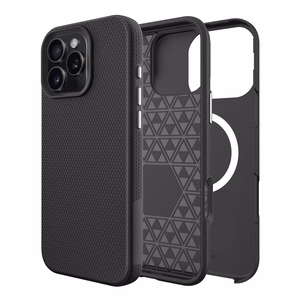 Dėklas Perfectionists Triangle Mag Case Apple iPhone 12/12 Pro juodas