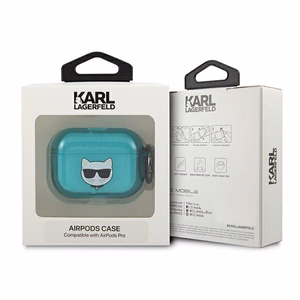 Чехол для AirPods Pro от Karl Lagerfeld Choupette - синий